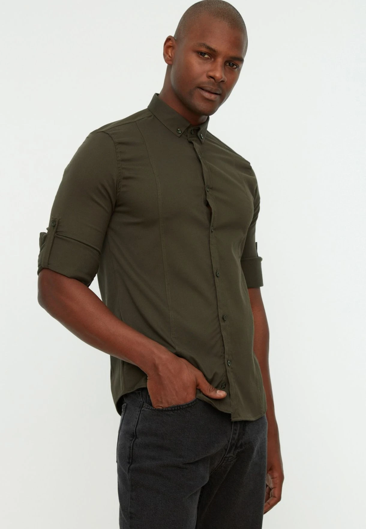 Trendyol Button Down Slim Fit Shirt 4 Trendyol Button Down Slim Fit Shirt - Image 2