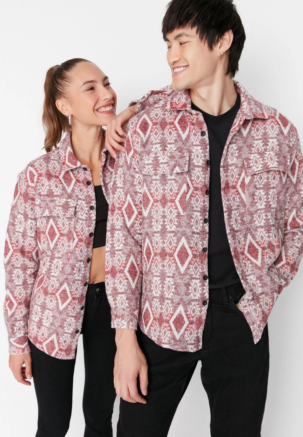 Trendyol Flap Pocket Printed Regular Fit Shirt 4 Trendyol Flap Pocket Printed Regular Fit Shirt - Image 2