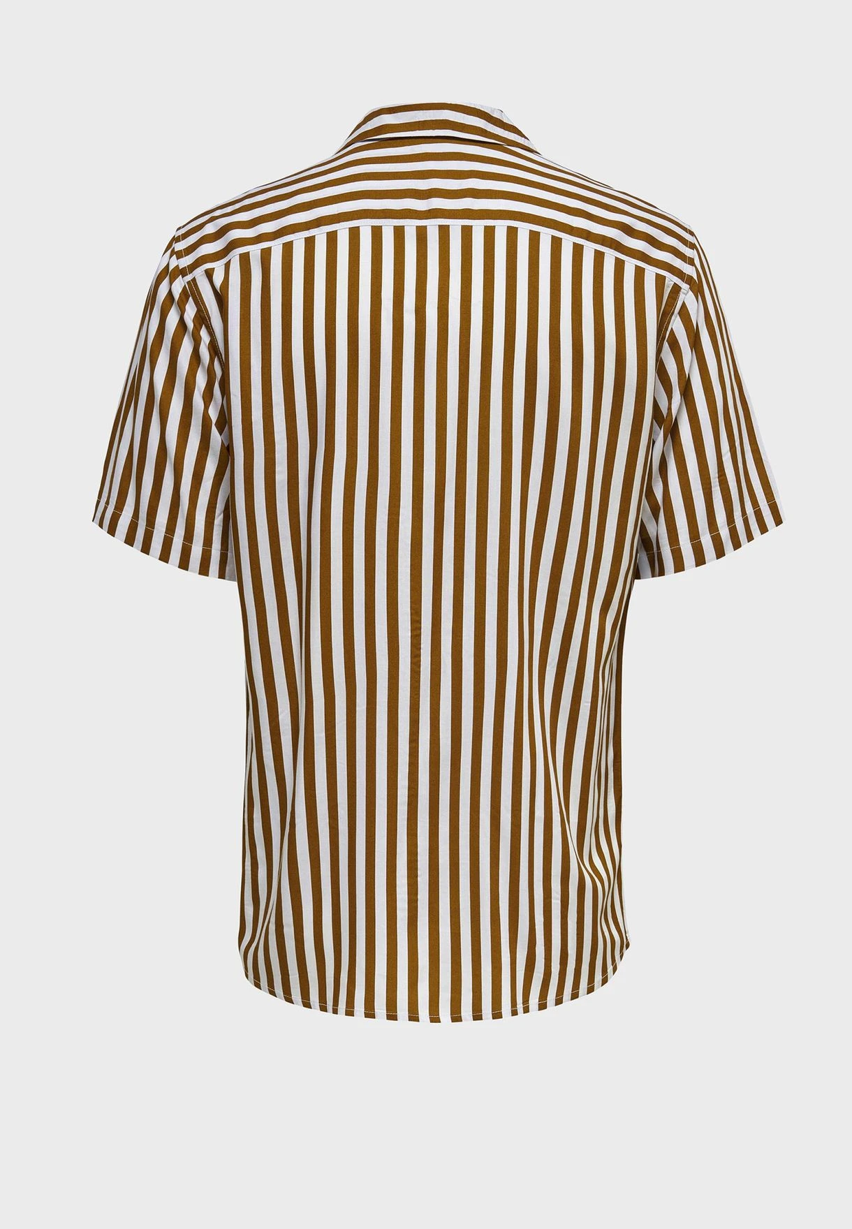 Only & Sons Striped Slim Fit Shirt 4 Only & Sons Striped Slim Fit Shirt - Image 2