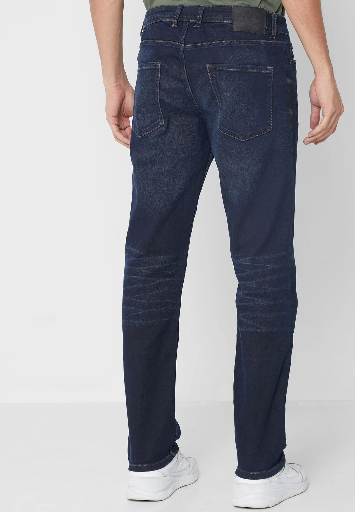 PRODUKT Washed Regular Jeans Dark Blue Denim 4 PRODUKT Washed Regular Jeans Dark Blue Denim - Image 3