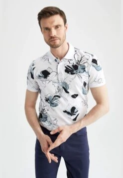 DeFacto Slim Fit Short Sleeve Leaf Print T-Shirt -Active Fashion Store 3 zoom desktop 1107