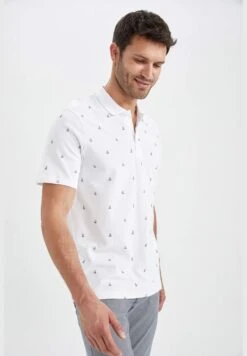 DeFacto Relax Fit Short Sleeve Polka Dot Print T-Shirt -Active Fashion Store 3 zoom desktop 1111