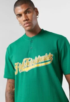 HUF Harlan Henley Baseball Polo -Active Fashion Store 3 zoom desktop 1158