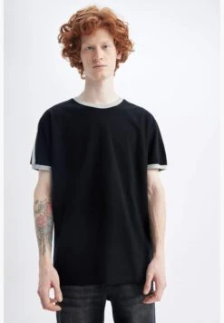 DeFacto Man Crew Neck Short Sleeve Knitted T-Shirt -Active Fashion Store 3 zoom desktop 139