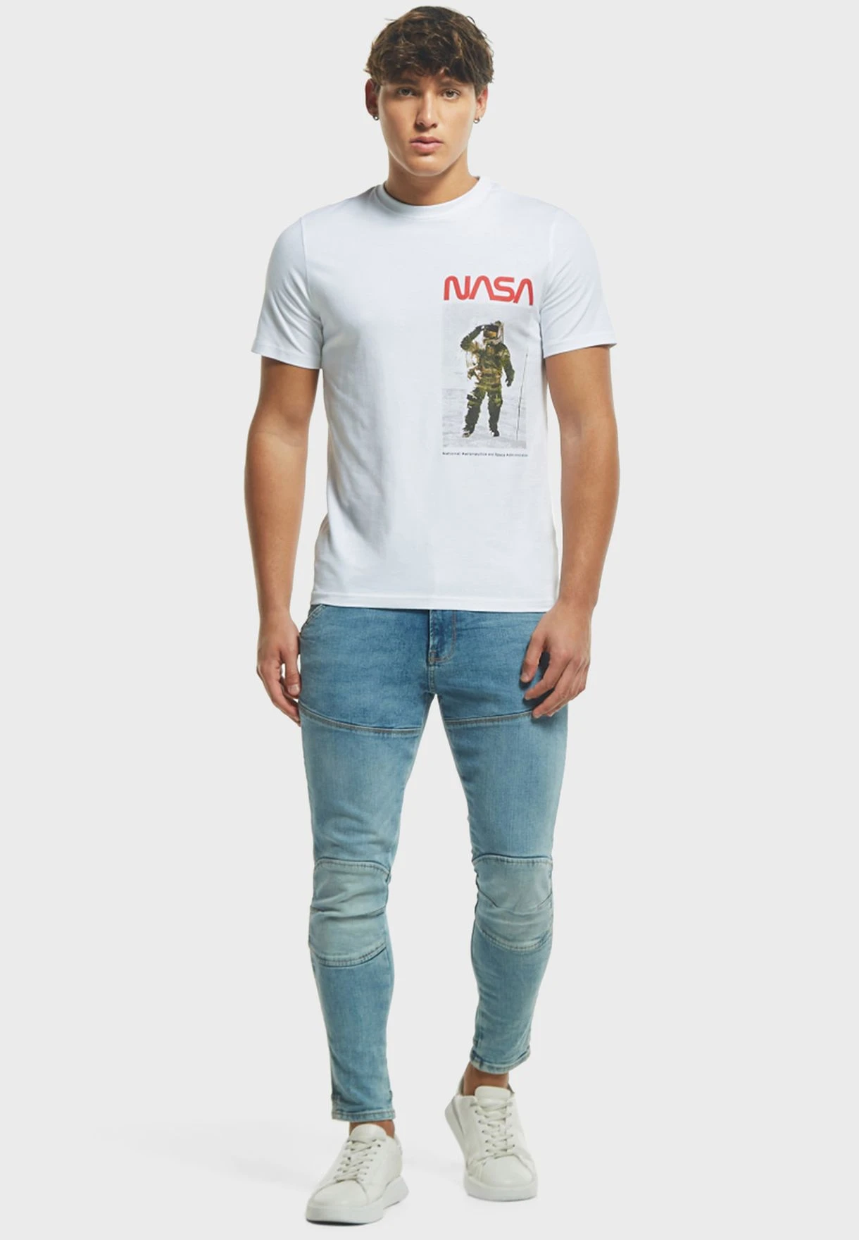 Nasa Screen Print Crew Neck T-Shirt 5 Nasa Screen Print Crew Neck T-Shirt - Image 3