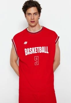 Trendyol Basketball Print Oversize Vest -Active Fashion Store 3 zoom desktop 200