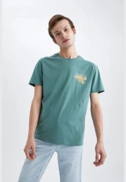 DeFacto Man Regular Fit Crew Neck Short Sleeve T-Shirt -Active Fashion Store 3 zoom desktop 36