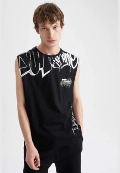 DeFacto Boxy Fit Sleeveless Printed Vest -Active Fashion Store 3 zoom desktop 516