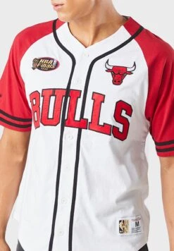 Mitchell & Ness Chicago Bulls Practice Day Button Front Jersey Shirt -Active Fashion Store 3 zoom desktop 544