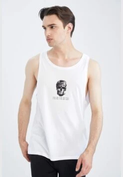DeFacto Slim Fit Sleeveless Skull Print Vest -Active Fashion Store 3 zoom desktop 548