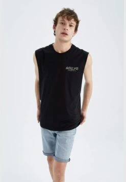 DeFacto Man Box Fit Crew Neck Sleeveless Vest -Active Fashion Store 3 zoom desktop 563