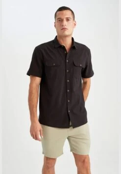 DeFacto Man Polo Neck Woven Short Sleeve Shirt -Active Fashion Store 3 zoom desktop 621
