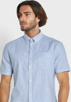 Marks & Spencer Oxford Striped Regular Fit Shirt -Active Fashion Store 3 zoom desktop 637