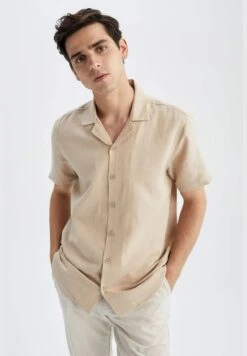 DeFacto Man Regular Fit Apache Neck Woven Top Short Sleeve Shirt -Active Fashion Store 3 zoom desktop 639