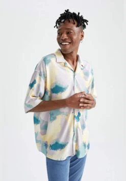DeFacto Man Oversize Fit Woven Short Sleeve Shirt -Active Fashion Store 3 zoom desktop 654