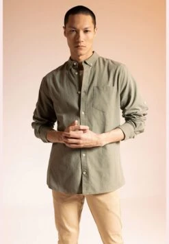 DeFacto Long Sleeve Slim Fit Polo Neck Shirt -Active Fashion Store 3 zoom desktop 669