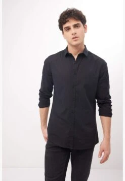 DeFacto Slim Fit Basic Long Sleeve Cotton Shirt -Active Fashion Store 3 zoom desktop 674