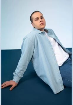 DeFacto Man Relax Fit Denim Long Sleeve Shirt -Active Fashion Store 3 zoom desktop 709