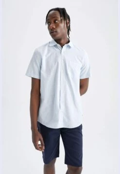 DeFacto Man Polo Neck Woven Short Sleeve Shirt -Active Fashion Store 3 zoom desktop 739
