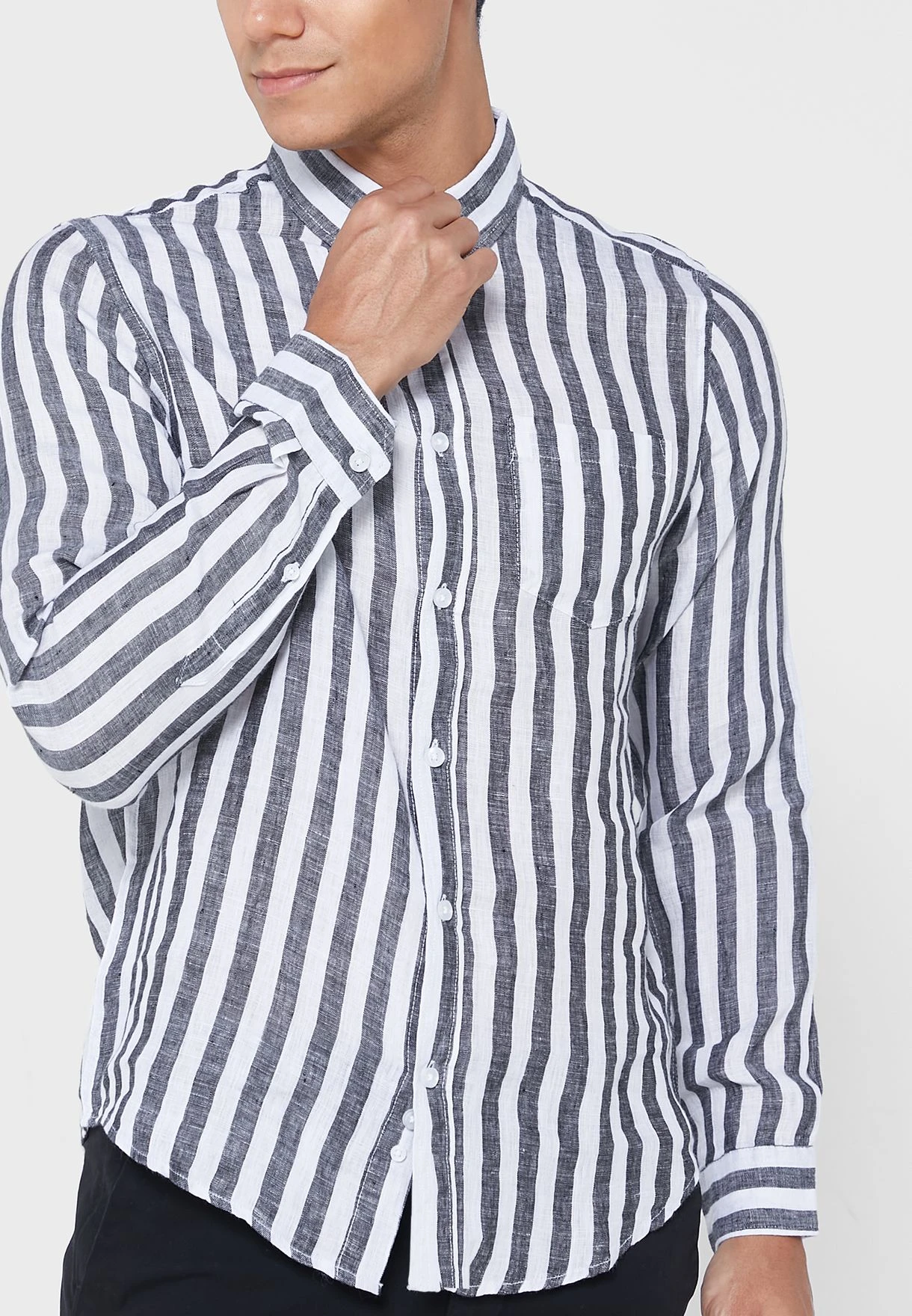 Long Sleeve Stripe Shirt 5 Long Sleeve Stripe Shirt - Image 3