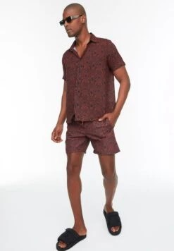 Trendyol Geo Print Swim Shorts -Active Fashion Store 3 zoom desktop 808