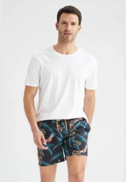 DeFacto Printed Shirred Waist Swim Short -Active Fashion Store 3 zoom desktop 811