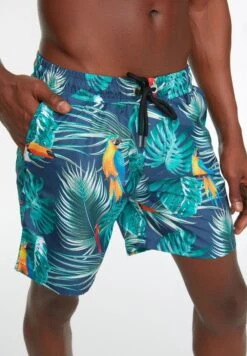 Trendyol Multicolor Men's Tropical Printed Standard Swimwear Marine Shorts -Active Fashion Store 3 zoom desktop 820