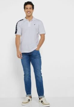 Nautica Dawson Shoulder Logo Polo -Active Fashion Store 4 zoom desktop 1075