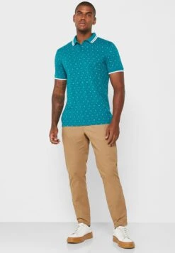 Micro Print Polo Shirt -Active Fashion Store 4 zoom desktop 1079