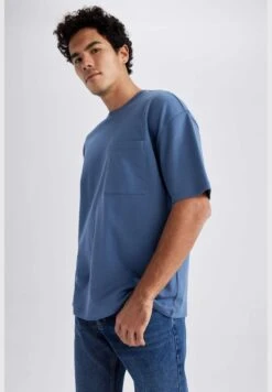 DeFacto Short-Sleeved Oversize Fit Crew Neck T-Shirt -Active Fashion Store 4 zoom desktop 115