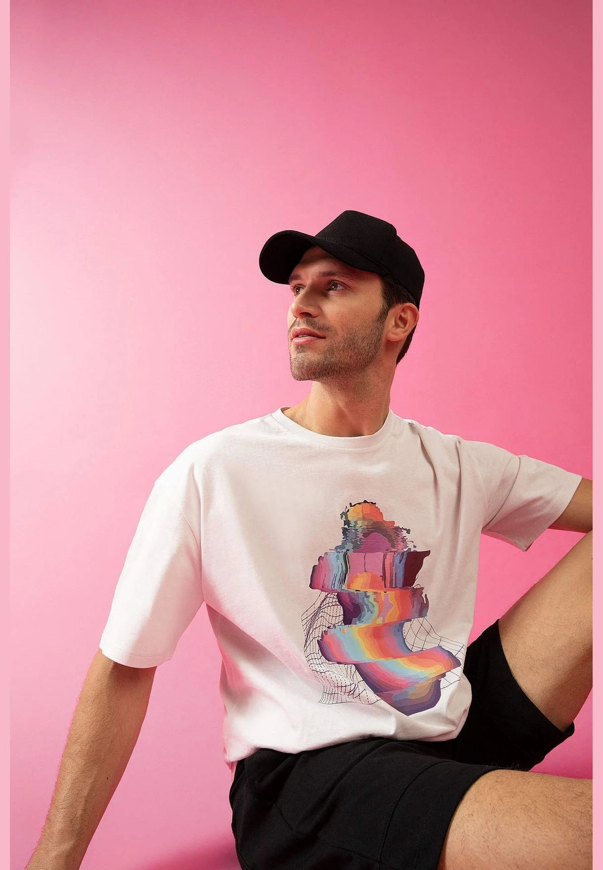 DeFacto Oversize Fit Colour Block Unicorn Print T-Shirt 6 DeFacto Oversize Fit Colour Block Unicorn Print T-Shirt - Image 4