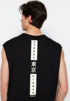 Trendyol Far East Print Oversized Crew Neck T-Shirt -Active Fashion Store 4 zoom desktop 147