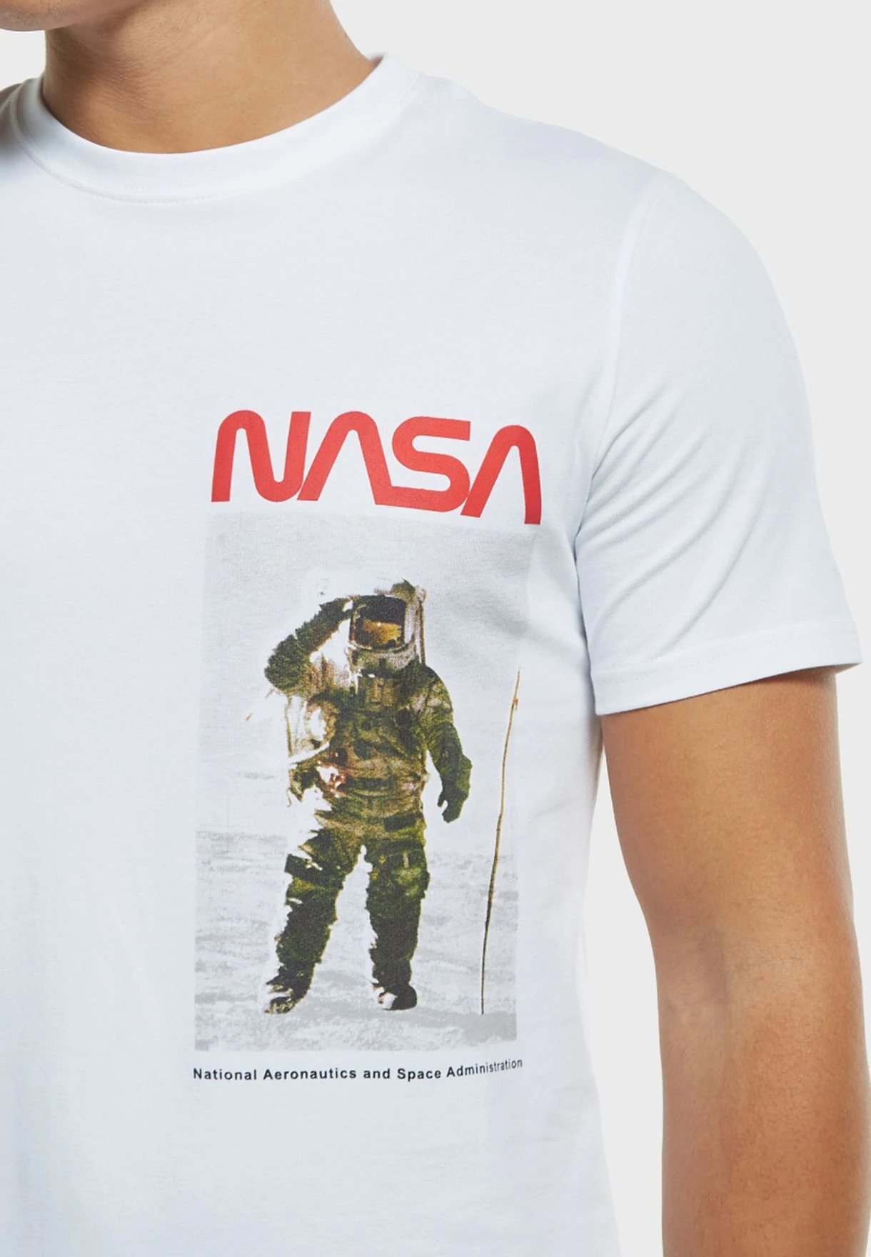 Nasa Screen Print Crew Neck T-Shirt 6 Nasa Screen Print Crew Neck T-Shirt - Image 4