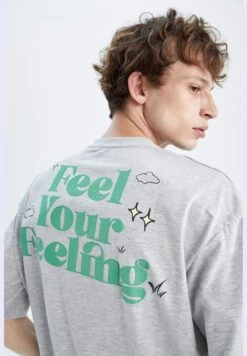 DeFacto Oversized Fit T-Shirt With Print -Active Fashion Store 4 zoom desktop 199