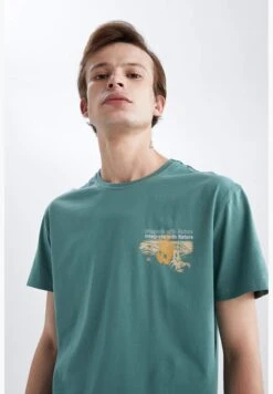 DeFacto Man Regular Fit Crew Neck Short Sleeve T-Shirt -Active Fashion Store 4 zoom desktop 35