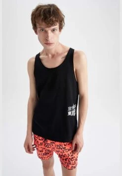 DeFacto Slim Fit Sleeveless Slogan Print Vest -Active Fashion Store 4 zoom desktop 530