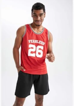 DeFacto Standard Fit Slogan Print Vest -Active Fashion Store 4 zoom desktop 541