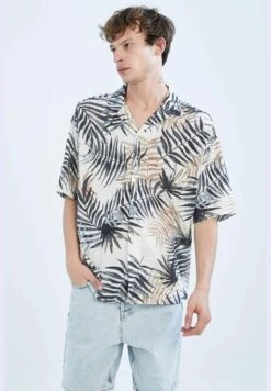 DeFacto Relax Fit Short Sleeve Palm Print Shirt -Active Fashion Store 4 zoom desktop 587