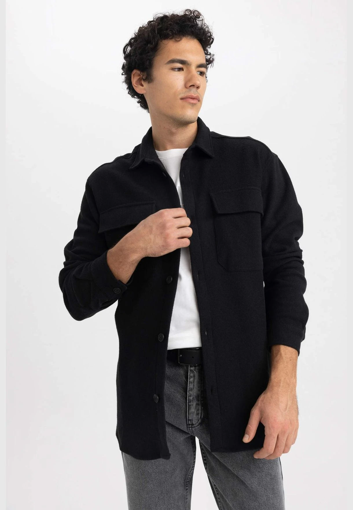 DeFacto Man Woven Long Sleeve Shirt 6 DeFacto Man Woven Long Sleeve Shirt - Image 4