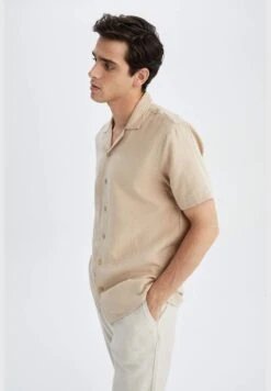 DeFacto Man Regular Fit Apache Neck Woven Top Short Sleeve Shirt -Active Fashion Store 4 zoom desktop 626