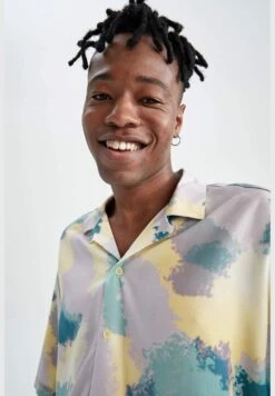 DeFacto Man Oversize Fit Woven Short Sleeve Shirt -Active Fashion Store 4 zoom desktop 640