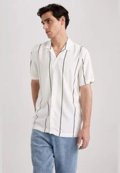 DeFacto Regular Fit Short Sleeve Striped Poplin Shirt -Active Fashion Store 4 zoom desktop 723