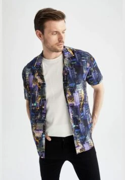 DeFacto Regular Fit Short Sleeve Printede Colour Block Shirt -Active Fashion Store 4 zoom desktop 728