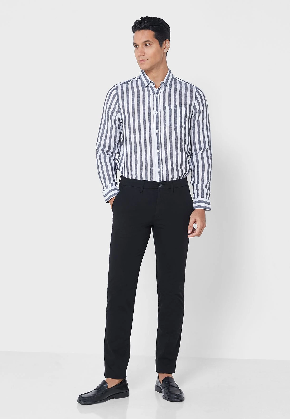 Long Sleeve Stripe Shirt 6 Long Sleeve Stripe Shirt - Image 4