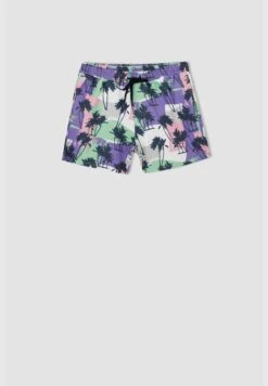DeFacto Colour Block Palm Print Swimming Shorts -Active Fashion Store 4 zoom desktop 786