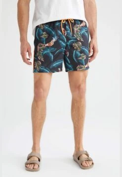 DeFacto Printed Shirred Waist Swim Short -Active Fashion Store 4 zoom desktop 791