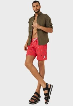 BEVERLY HILLS POLO CLUB Logo Print Swim Shorts -Active Fashion Store 4 zoom desktop 796