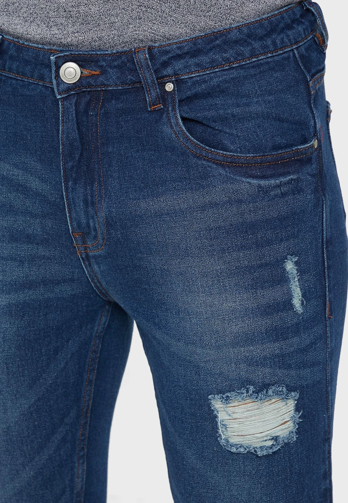 Rip And Repair Tapered Fit Jeans 6 Rip And Repair Tapered Fit Jeans - Image 4