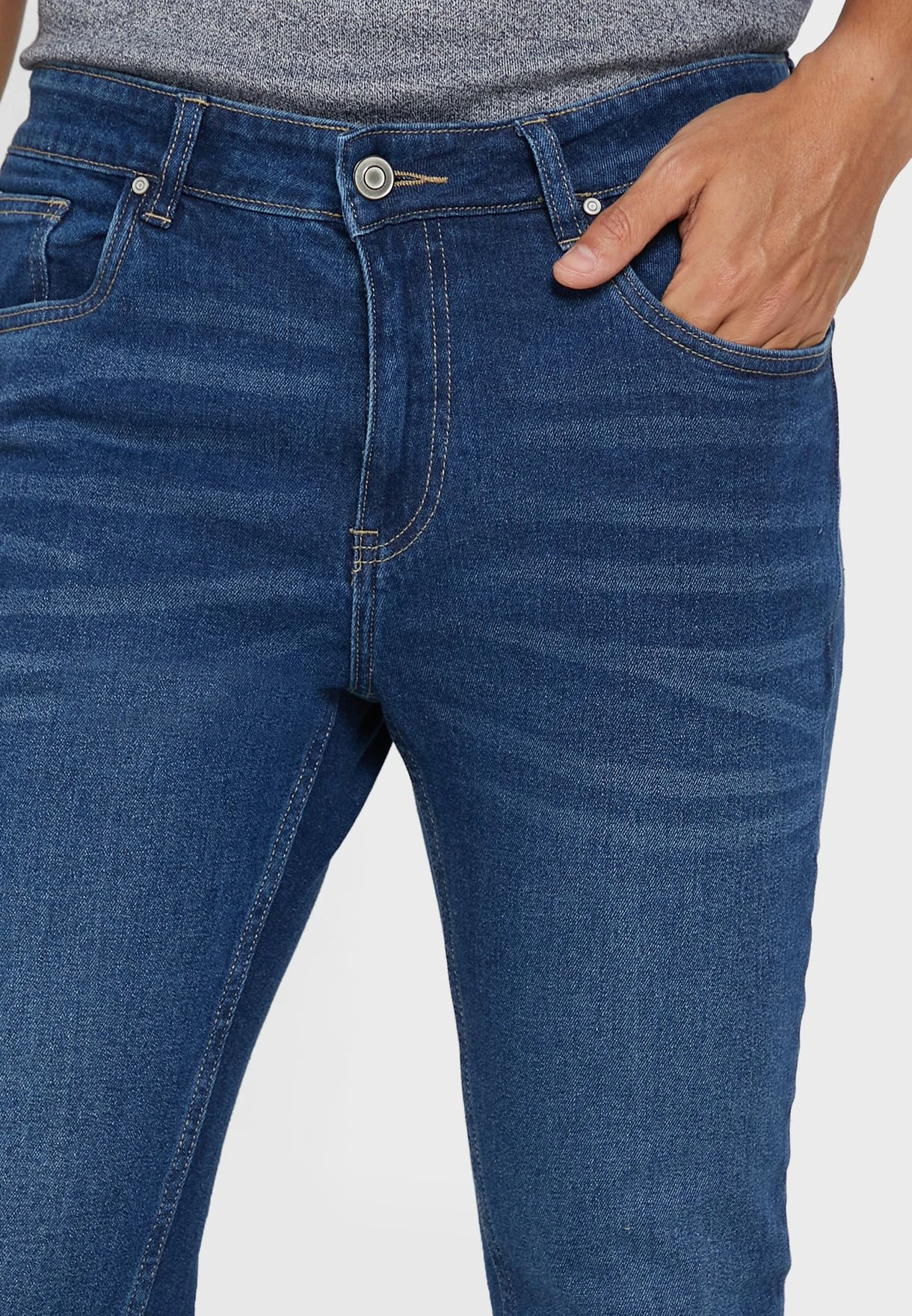 Slim Fit Washed Jeans 6 Slim Fit Washed Jeans - Image 4