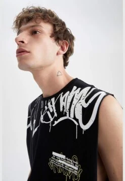 DeFacto Boxy Fit Sleeveless Printed Vest -Active Fashion Store 5 zoom desktop 170